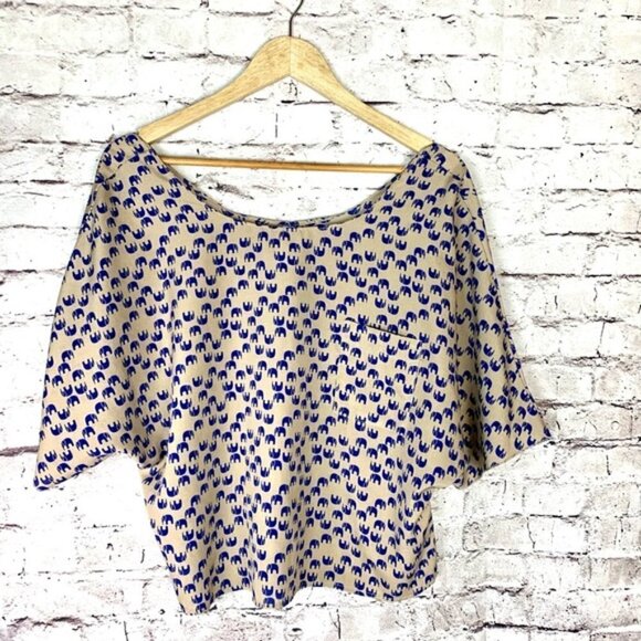 Cropped Elephant Tops Size M - Picture 1 of 7
